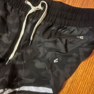 Vuori Black Camo Athletic Shorts